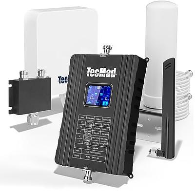 2024 WiFi Extender Signal Booster for Home Powerful 6 Antennas WiFi Booster  - up to 10000 sq.ft Coverage, 1200Mbps Dual Band 5GHz/2.4GHz Long Range