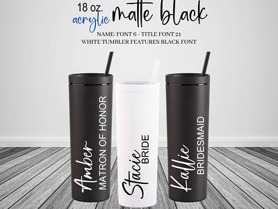 Black 18 Oz Tumbler With Matching Straw & Lid. This Soft Textured, Matte,  Acrylic Is Insulated, Bpa Free Reusable - Yahoo Shopping