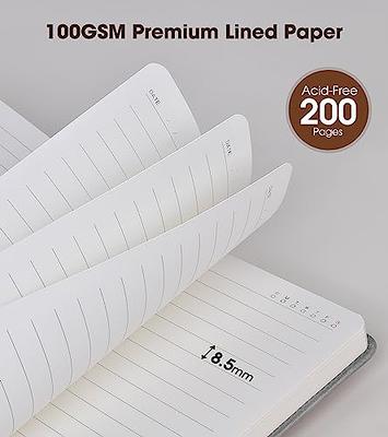 BE-TOOL A5 Binder Notebook 100 Sheets/200 Pages PU Leather Budget Binder  for Writing Sketches Drawings Travel Journal Diary Brown