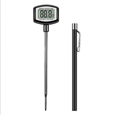 Food Thermometer Kitchen Meat Probe, Rust Resistant Stainless Steel ABS  Thermometer, Fast Measuring High Accuracy for Kitchen Cooking Cold Drink  Measuring Milk Water Temperature (Black) - Yahoo Shopping