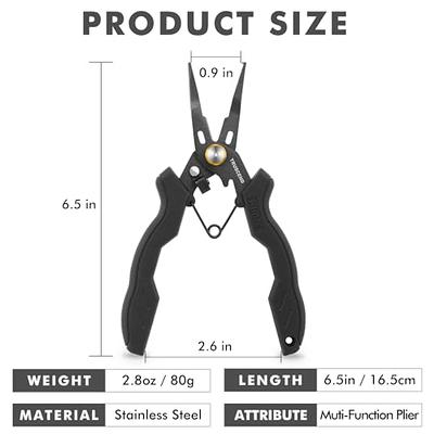 Fishing Pliers 7'' Split Ring Saltwater with 7'' Floating Fish Gripper –  SNAIL TRAIL TECH