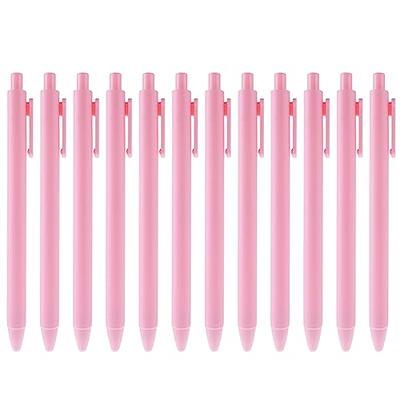 Bewudy Pastel Gel Ink Pens, 12 Pcs 0.5mm Aesthetic Gel Pens Fine Point  Retractable Gel Pens Cute Ball Point Pen Black Ink Writing Pens Rollerball  Pens School Gift Supplies (Pink) - Yahoo Shopping