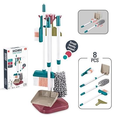 WHOHOLL Kid Cleaning Set, Wooden Toddler Broom Set for