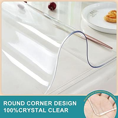 18x46 Clear Table Protector PVC Crystal Vinyl Table Cloths Heat