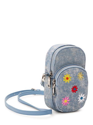 No Boundaries Women's Turn Lock Wallet, Floral 