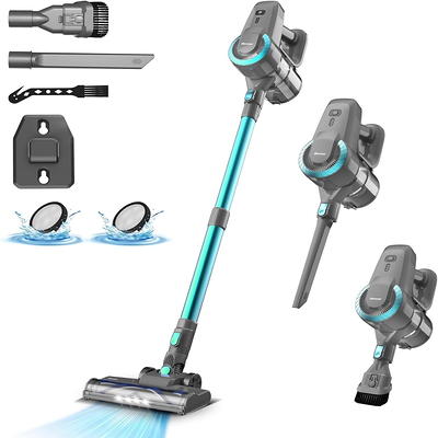  HOMPANY Cordless Vacuum Cleaner, 500W/40Kpa Stick Vacuum with  Self-Standing, Max 60 Mins Runtime, Vacuum Cleaner for Home with LED  Screen, Upgraded Floor Brush for Carpet/Pet Hair/Hardwood Floor