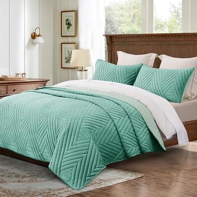  RECYCO Luxury Velvet Quilt Set King Size, Lightweight