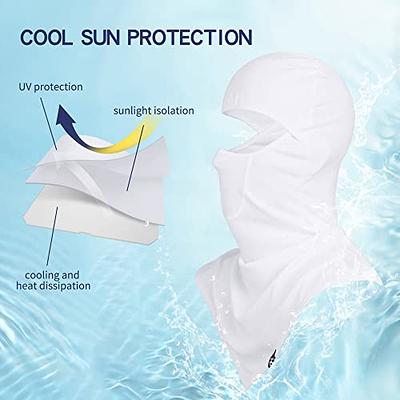 SUNMECI Balaclava - Windproof Sun Protection Summer Long Face Mask  Motorcycle Fishing Breathable Neck Cover for Men Women 1-a-black