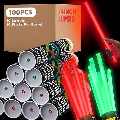 HONLYNE 120 PCS Giant 16 Inch Foam Glow Sticks with 3 Modes