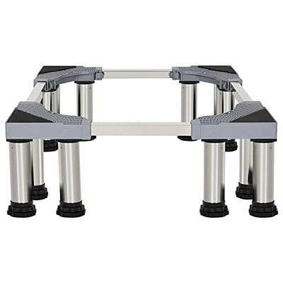 SEISSO Mini Fridge Stand, Universal Refrigerator Stand Adjustable Stand  Base with 4 Heavy Duty Feet, Multi-Functional Washing Machine Pedestal for