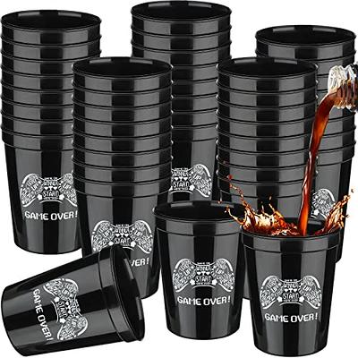 16-Pack Video Game Party Plastic Reusable Cups for Kids Birthday 16 oz,  Black - Yahoo Shopping