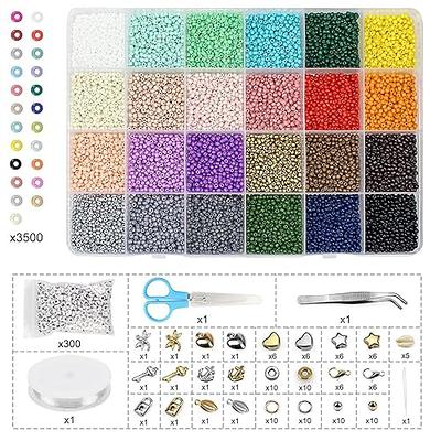 Long tiantian 20000 Pieces 2mm Glass Seed Beads for Bracelet Making Kit,DIY  Glass Beads Set,Tiny Waist Beads Kit with 300 Letter Beads,DIY Colorful  Jewelry Chains Set for Bracelets,Earrings, Pendants - Yahoo Shopping