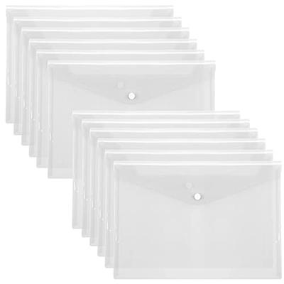 30PCS Plastic Envelopes Poly Envelopes, Document Folders, Snap Button  Closure