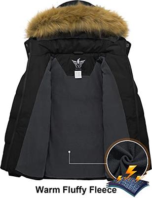 YXP Girl's Puffer Jackets Warm Fleece Lined Winter Coats with Detachable  Hood (Black,10/12) - Yahoo Shopping