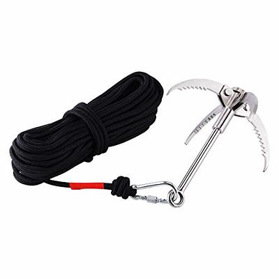 Ant Mag Grappling Hook Stainless Steel Claw Carabiner for Fishing &  Retrieval with 20m/65ft 8mm Auxiliary Rope for Outdoor Activity and Salvage  Underwater - Yahoo Shopping