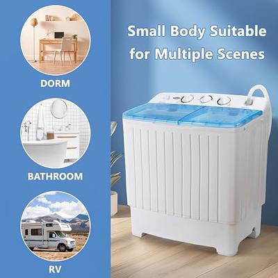 Bonusall Portable Washing Machine Compact 21.6 lbs, Mini Washer and Spin Dryer  Combo, Built-in Gravity Drain, Small Twin Tub Washing Machine for Apartment  Dorms RV(Blue) - Yahoo Shopping