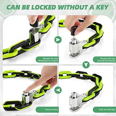 zeng Premium Heavy-Duty Steel Chain Lock for Motorcycles, Bikes