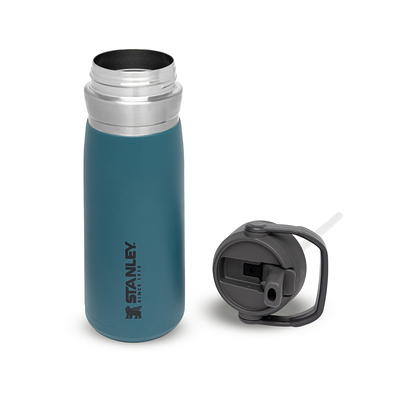 STANLEY 22 oz Lagoon Blue and Gray Insulated Stainless Steel Water