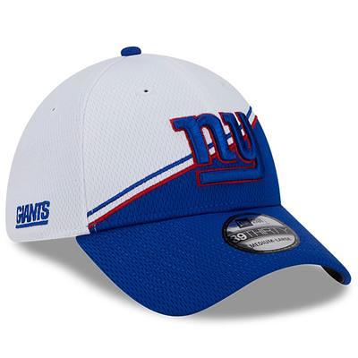 Men's New Era Cream/Royal New York Giants 2022 Sideline 59FIFTY Fitted Hat