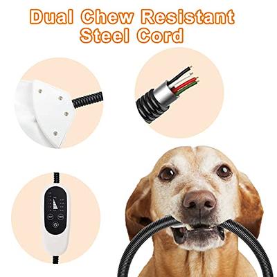 Pet Electric Heating Pad for Dogs and Cats with Anti-bite Steel Cord Waterproof Adjustable Dog Warm Bed Mat Heated Pet Pad for Pets Beds Pets Blankets