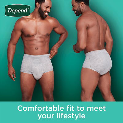 Depend Fresh Protection Adult Incontinence Underwear for Men, Maximum, XL,  Grey, 36Ct - Yahoo Shopping