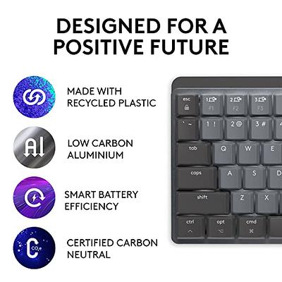  Logitech MX Keys Illuminated Wireless Keyboard with Bluetooth,  USB-C - For Apple macOS, Microsoft Windows, Linux, iOS, Android - Graphite  - With Free Adobe Creative Cloud : Electronics