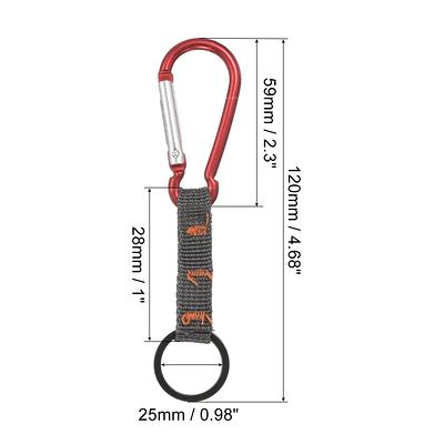 Belt Keeper Key Ring, 4Pcs Nylon Webbing Strap Key Chain Rotate Hook - 12cm  - Yahoo Shopping