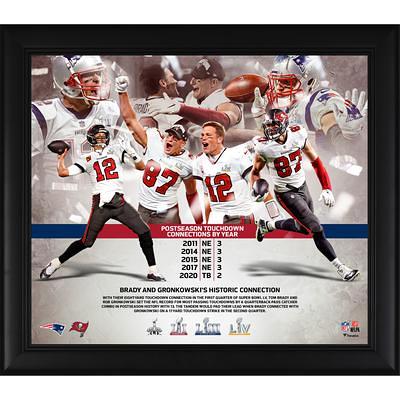 Rob Gronkowski Tampa Bay Buccaneers Unsigned Super Bowl LV Touchdown Spike Celebration Photograph