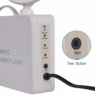 LED Emergency Light with Battery Backup, Adjustable Light Heads, Emergency Exit Lights for Home Power Failure, High Light Output for Commercial