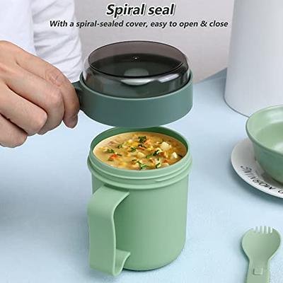 Microwavable Soup Mug with Lid and Scoop Soup to- Go Container Cereal Cup  with Cover for Soups, Noodles, Hot Cereal and More - Yahoo Shopping