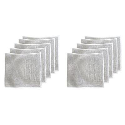 NURZIY 10PCS Multipurpose Double Layer Wire Dishwashing Rags for
