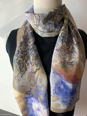  59 Mulberry Silk Like Head Scarf Womens Fashion