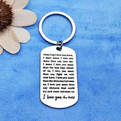 Valentines Day Gifts for Men To My Man Keychain Anniversary for Him Husband  Gifts from Wife Birthday Gifts for Boyfriend Groom Fiance Engagement  Wedding Present Jewelry Key Ring Black - Yahoo Shopping