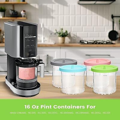 Ice Cream Pints, Ice Cream Containers With Lids Replacements For Ninja  Creami Pints, Compatible For Nc301 Nc300 Nc299amz Series Ice Cream Maker