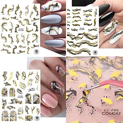 AUOCATTAIL 24 Grids Foil Nail Art Holographic Aluminum Nail Foil Flakes  Stickers Nail Sequins 3D Glitter Decoration DIY Design Accessories Rainbow  Nail Art Supplies Gold Nail Decals - Yahoo Shopping