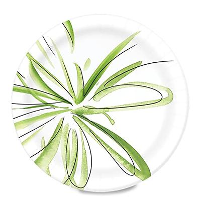 Stock Your Home 9-Inch Paper Plates Uncoated, Everyday Disposable Plates 9  Paper Plate Bulk, White, 500 Count 9 Inch - Five Hundred Count