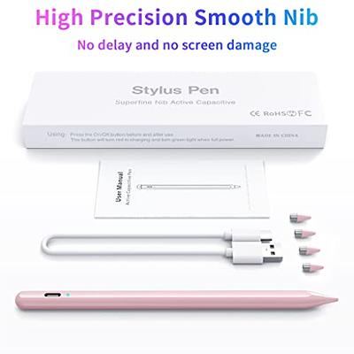 Stylus Pen, Active Stylus Pen Compatible for iOS and Android  Touchscreens/Phones, Rechargeable Stylus Pen with Dual Touch Screen, Stylus  Pencil for