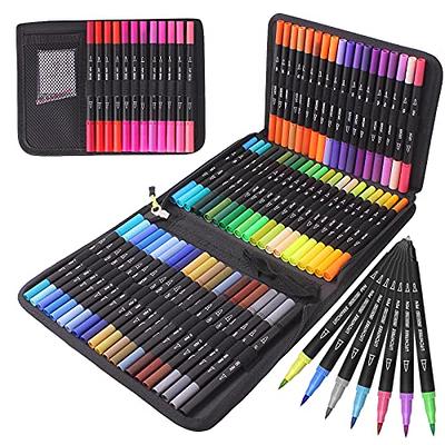 Diuraa 72 Dual Tip Brush Markers Art Markers for Artists,Coloring