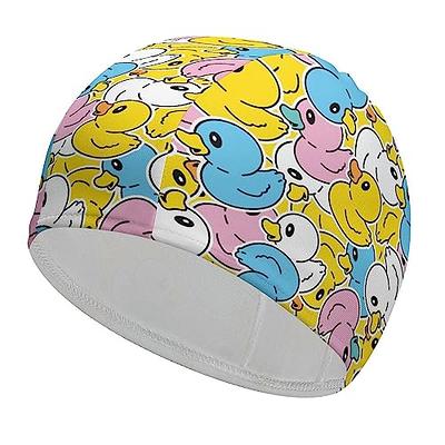 2Packs Kids Cartoon Fish Swim Caps Children Elastic Swimming Hats Silicone  Swimming Caps for Girls and Boys Waterproof Stretchy Swim Bathing Caps Keep