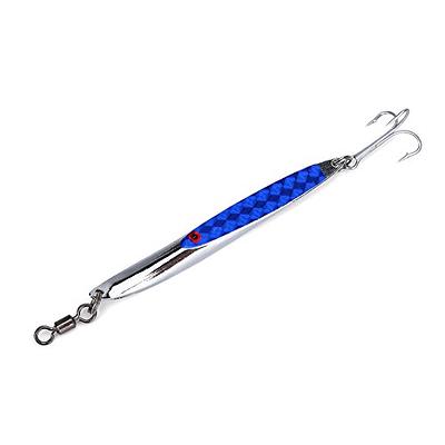 Fishing Lures Sequins Bait, Fishing Lures Metal Bass Hard Spoon Bait  Artificial Hook (56g-Blue) - Yahoo Shopping