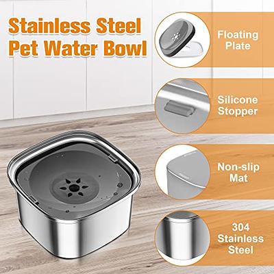 Dog Water Bowl Slow Drinking Dog Bowl with Floating Disk No-Spill Large  Water Bowl for Dogs Splash-Free 1.1 Gallon Dog Bowls