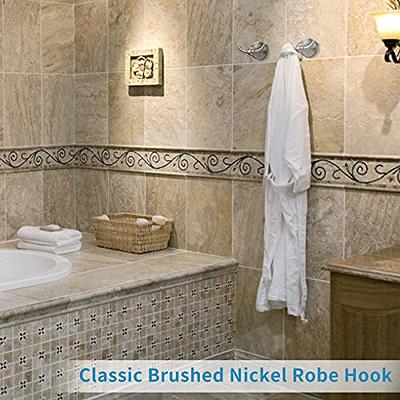 2 Pcs Golden Wall Hooks Stainless Steel Waterproof Shower Hooks, Wall  Mounted Towel Hooks for Bathroom