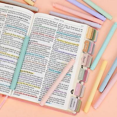 Dual Tip Highlighter Rainbow Pens Set Dual Tip Marker Pen Broad and Fine Tips No Bleed Aesthetic Highlighters Clear View