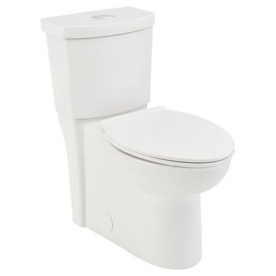 Project Source Pro-Flush White Elongated Chair Height 2-Piece WaterSense Toilet 12-in Rough-In Size (ADA Compliant)