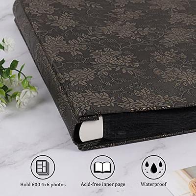  Vienrose Photo Album for 600 4x6 Photos Leather Cover