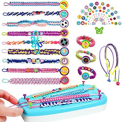 PREPOP DIY Arts and Crafts Toys for Kids -Best Birthday Gifts for Girls Age  7 8 9 10 11 12 Years Old, Friendship Bracelet String Making Kit for Travel