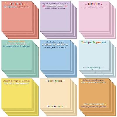 Qilery 100 Pcs Empowering Sticky Note Pads 3 x 4 Inch Employee Appreciation  Note Pad Motivational Fun Cute Sticky Notepads Inspirational Self Stick  Note Pad Gifts for Student Coworker Teacher Office - Yahoo Shopping