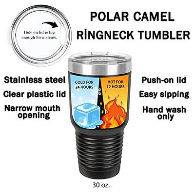 Polar Camel Wine Funny 20oz Tumbler - Ringneck Stainless Steel Tumbler  Insulated Cup - Vacuum Insulated Tumbler with Clear Lid - Great Travel  Tumbler - Premium Quality Stainless Steel Tumblers