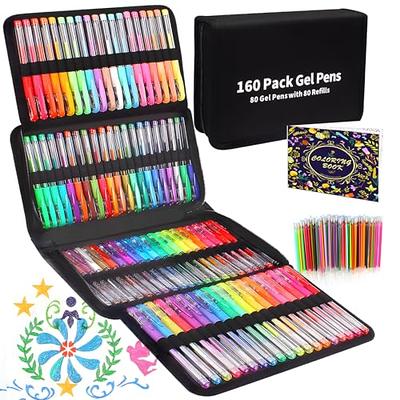 Shuttle Art 360 Pack Gel Pens Set, 180 Colors Gel Pen Set Plus 180 Color  Refills Perfect for Adult Coloring Books Doodling Drawing Art Markers -  Yahoo Shopping