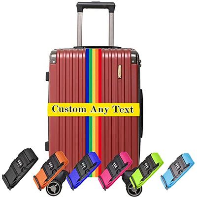 Full Color Custom Adjustable Travel Luggage Straps